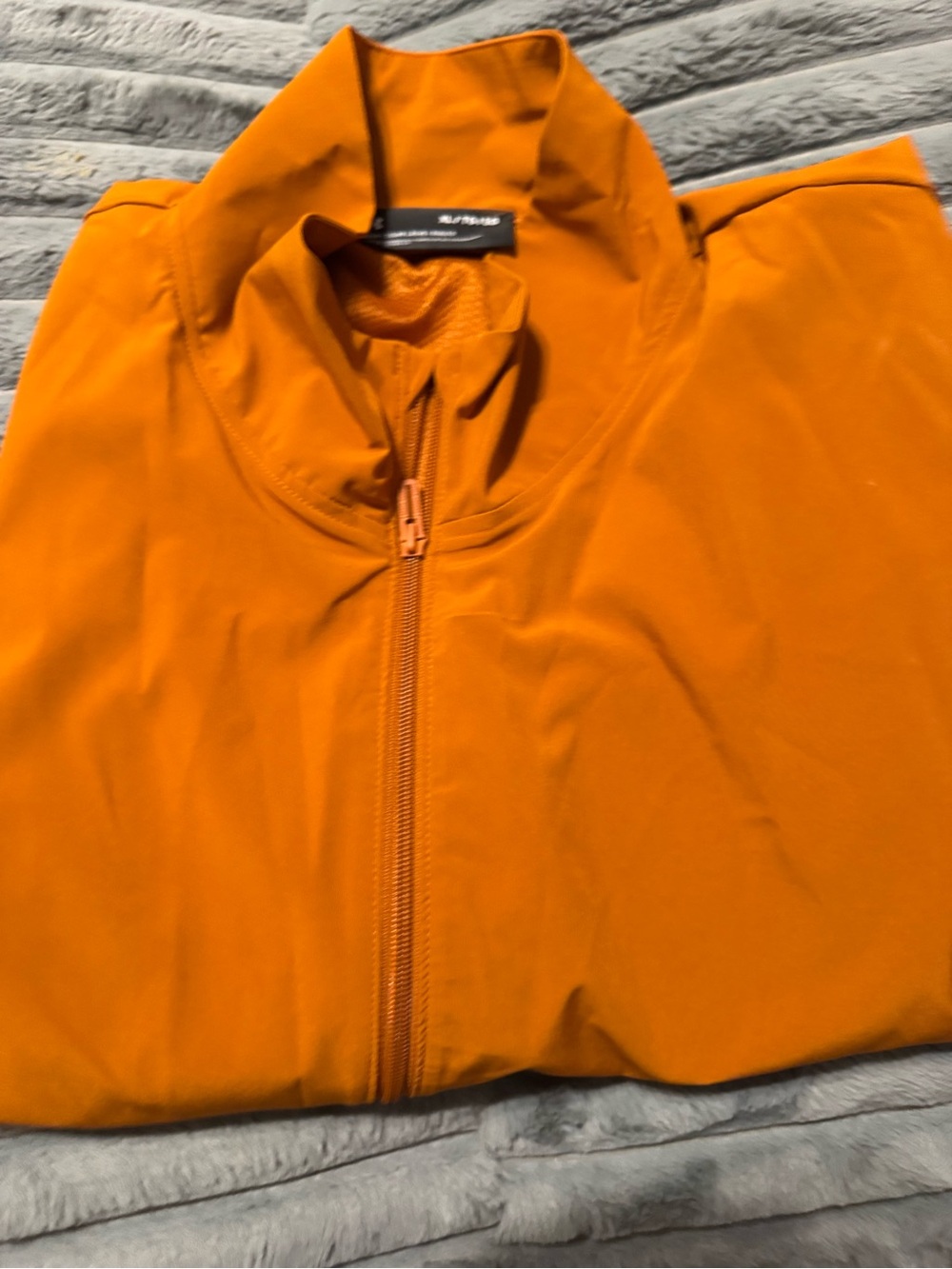 Under Armour Women's Bright Orange Zip-Up Bomber Jacket